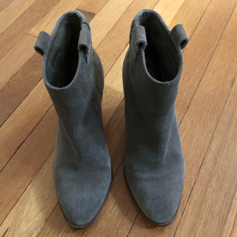 JCrew Eaton Suede Ankle Boots